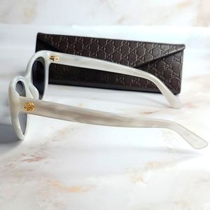 Gucci cat eye sunglasses acetate mother of pearl